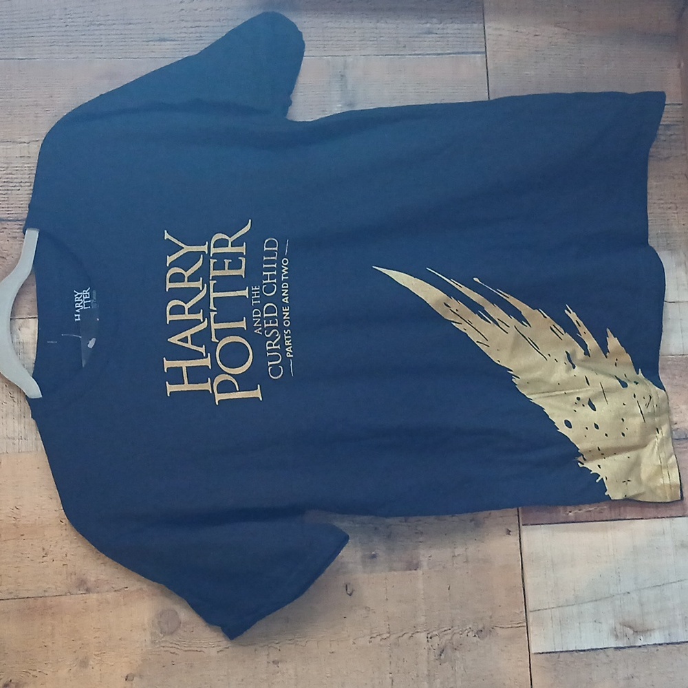 Harry Potter XS T-Shirt - Black and Gold